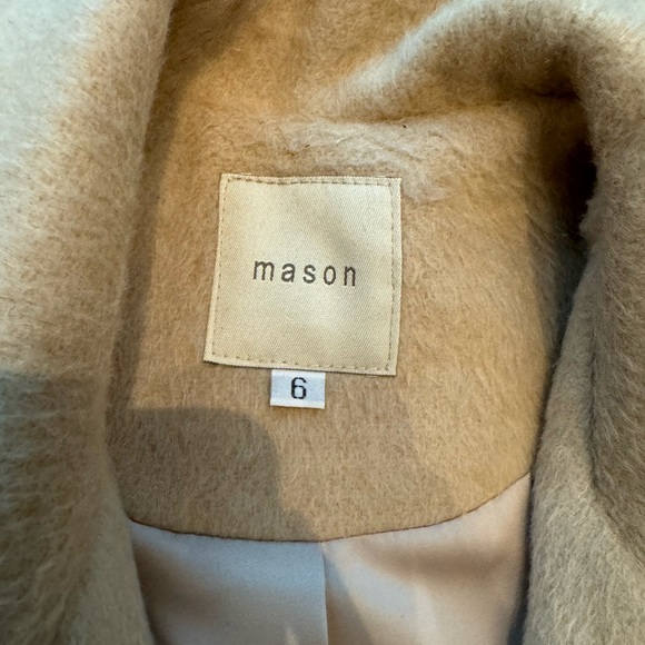 Mason by Michelle Mason Goat Fur Coat in Sand, Size 6 - Picture 8 of 10